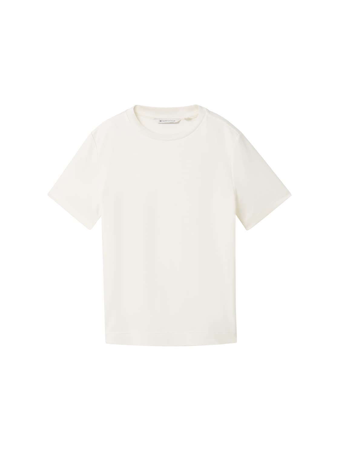 TOM TAILOR DENIM Damen Basic T-Shirt, braun, Uni, Gr. L von Tom Tailor Denim