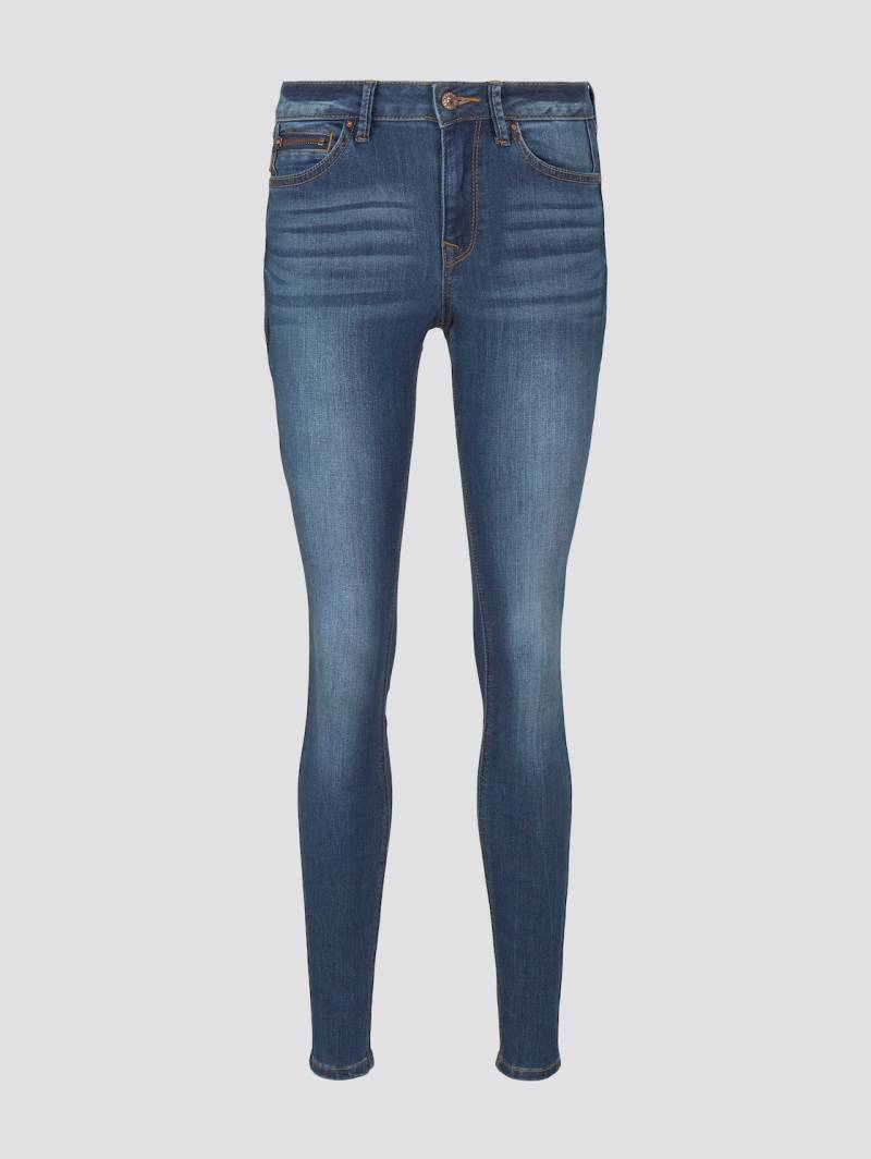 TOM TAILOR DENIM Damen TTJONA EXTRA SKINNY Jeans, blau, Uni, Gr. 31/32 von Tom Tailor Denim
