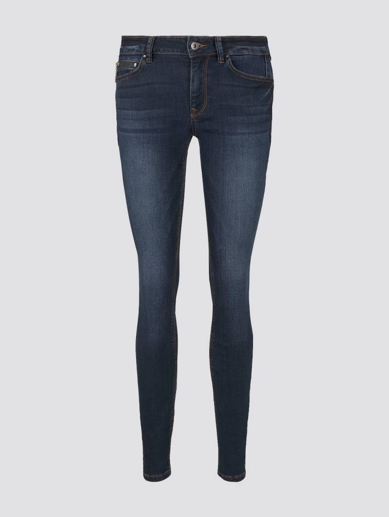 TOM TAILOR DENIM Damen TTJONA EXTRA SKINNY Jeans, blau, Uni, Gr. 32/30 von Tom Tailor Denim