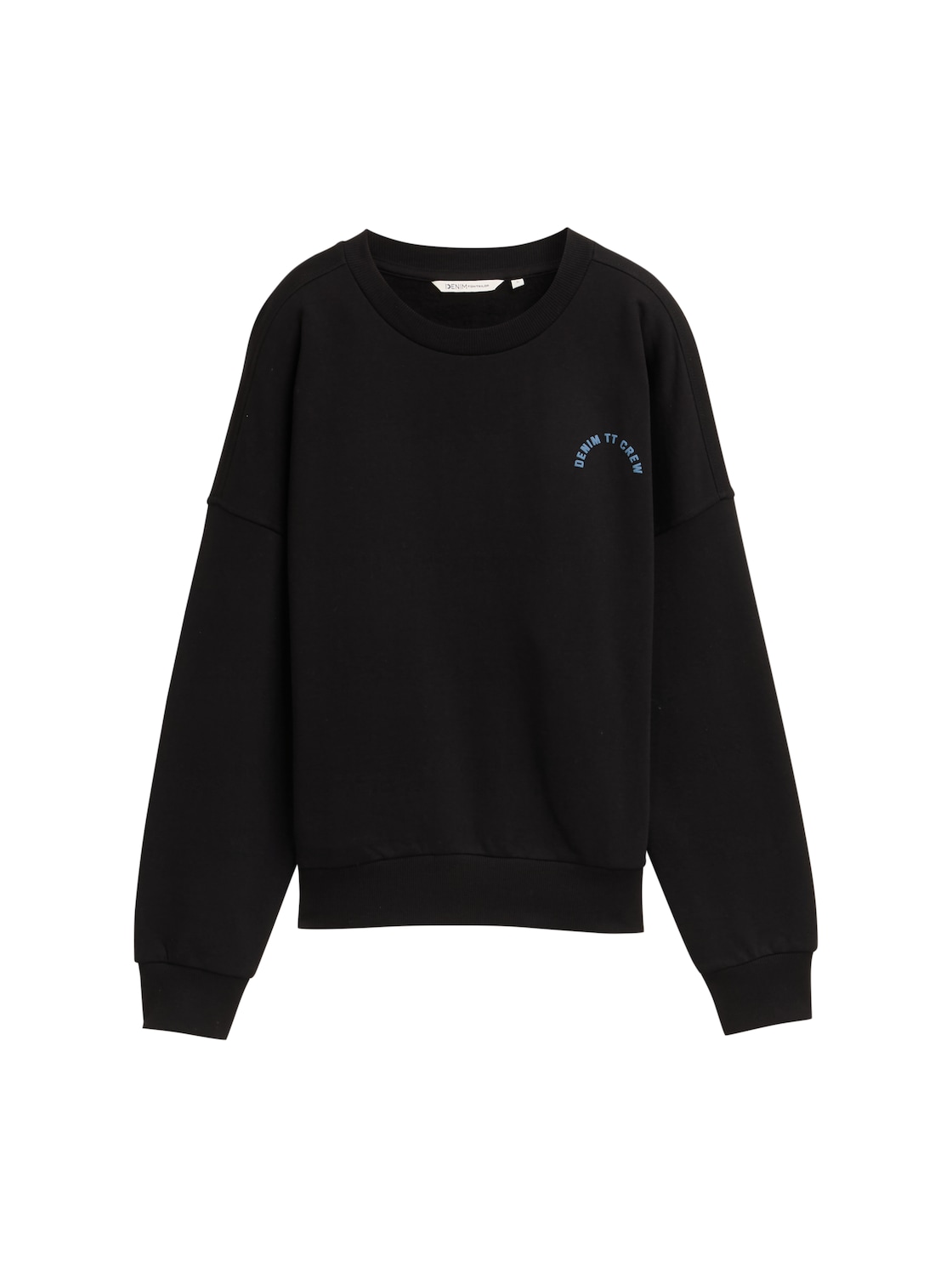 TOM TAILOR DENIM Damen Loose Fit Sweatshirt, schwarz, Uni, Gr. XS TOM TAILOR DENIM Damen Loose Fit Sweatshirt, schwarz, Uni, Gr. XS von Tom Tailor Denim