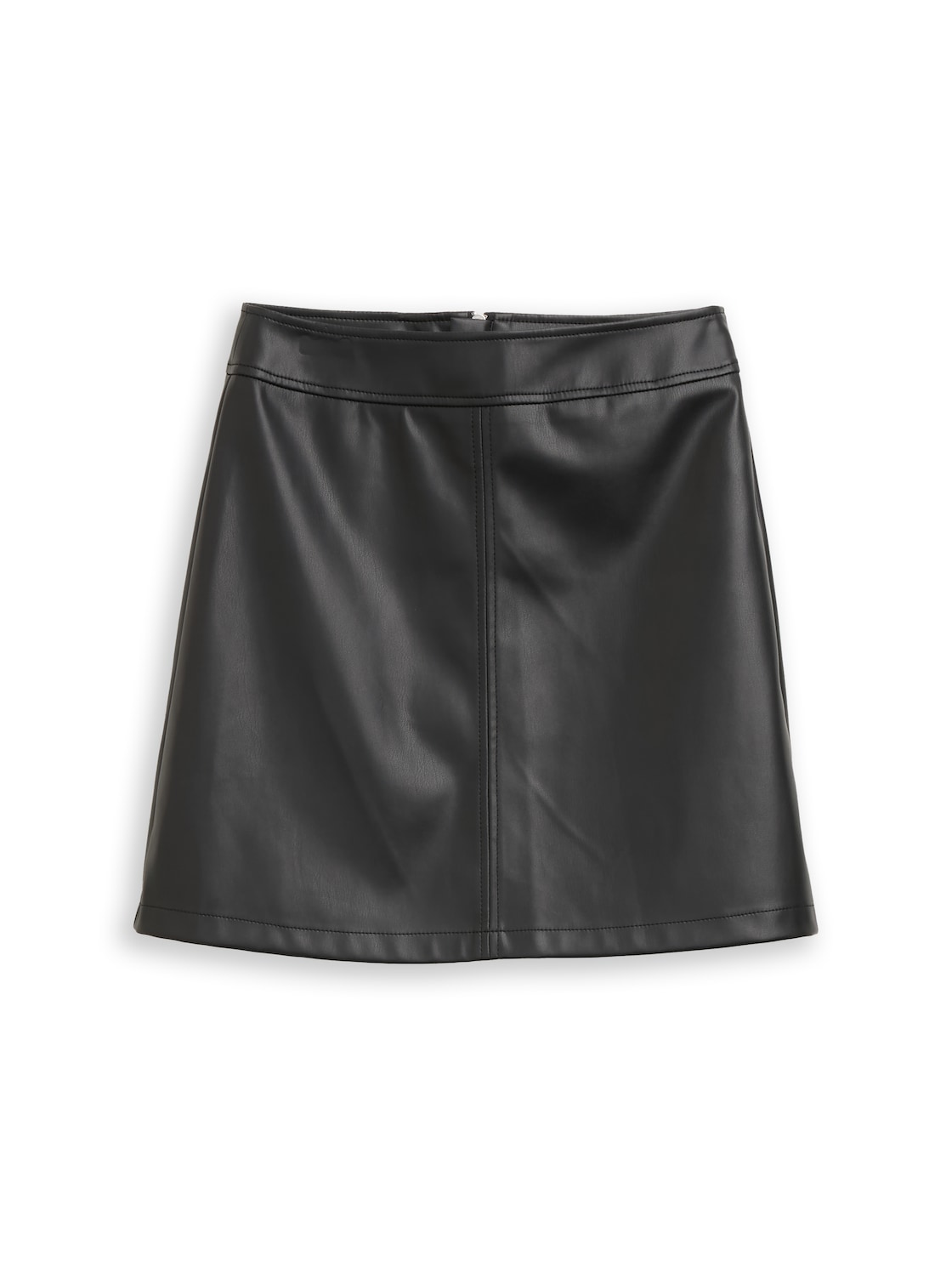 TOM TAILOR DENIM Damen Mini-Rock in Lederoptik, schwarz, Uni, Gr. XL TOM TAILOR DENIM Damen Mini-Rock in Lederoptik, schwarz, Uni, Gr. XL von Tom Tailor Denim