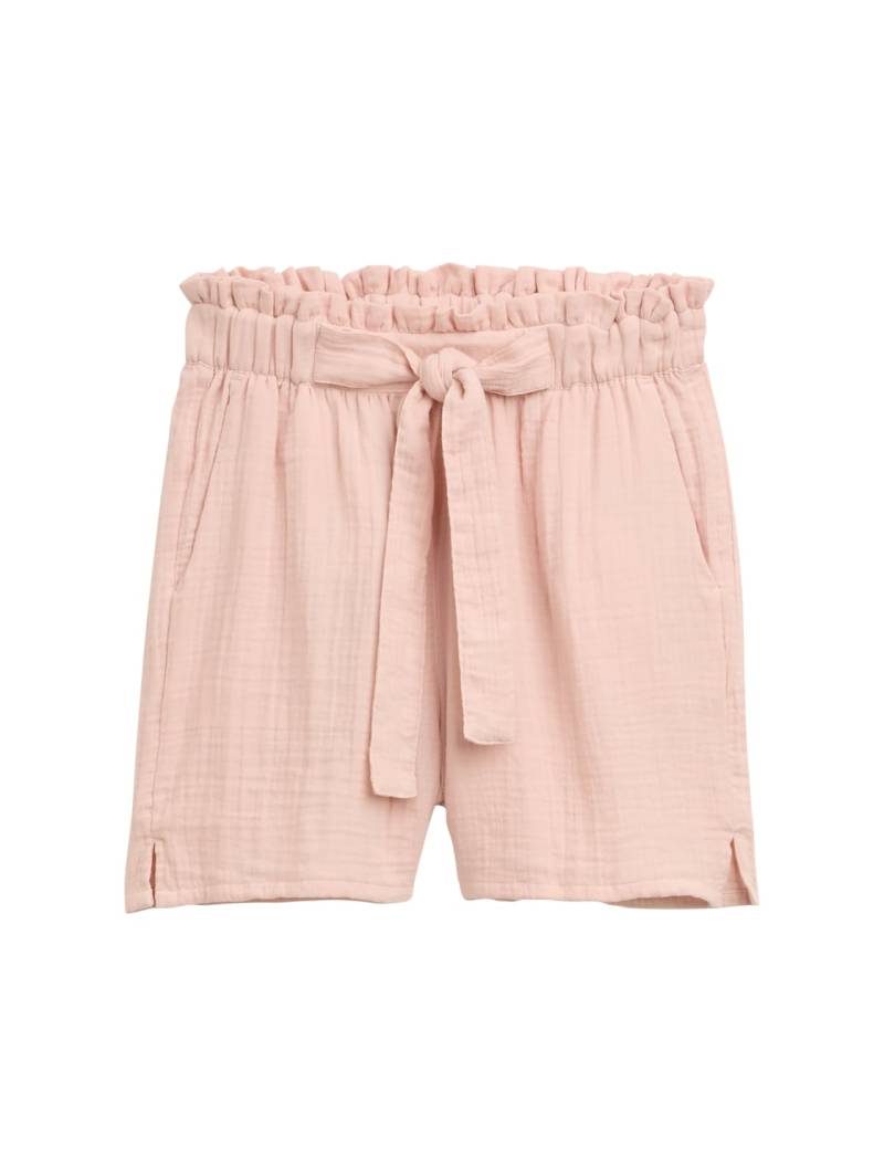 TOM TAILOR DENIM Damen Musselin Relaxed Shorts, rosa, Uni, Gr. L von Tom Tailor Denim