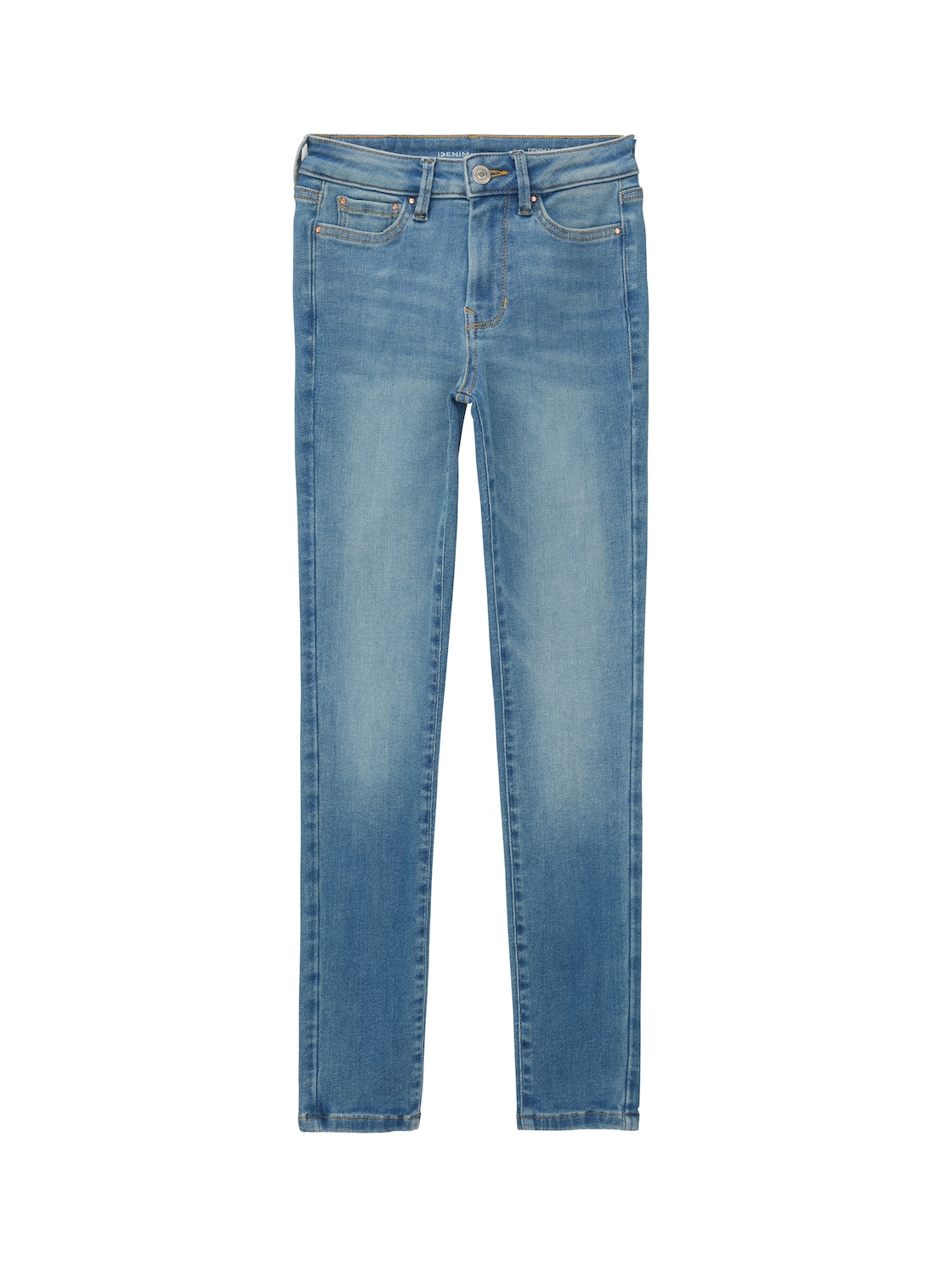 TOM TAILOR DENIM Damen 3 Sizes in 1 - Nela Extra Skinny Jeans, blau, Uni, Gr. M/32 von Tom Tailor Denim