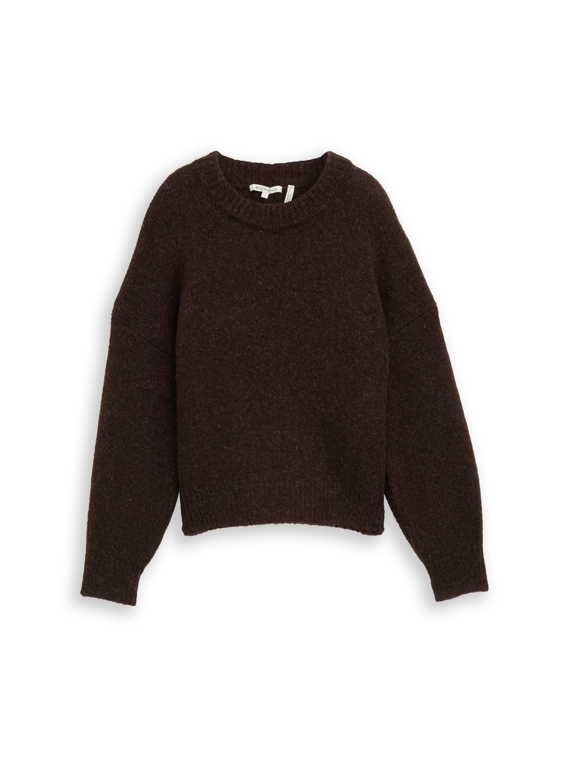 TOM TAILOR DENIM Damen Oversize Strickpullover, braun, Meliert, Gr. XS TOM TAILOR DENIM Damen Oversize Strickpullover, braun, Meliert, Gr. XS von Tom Tailor Denim