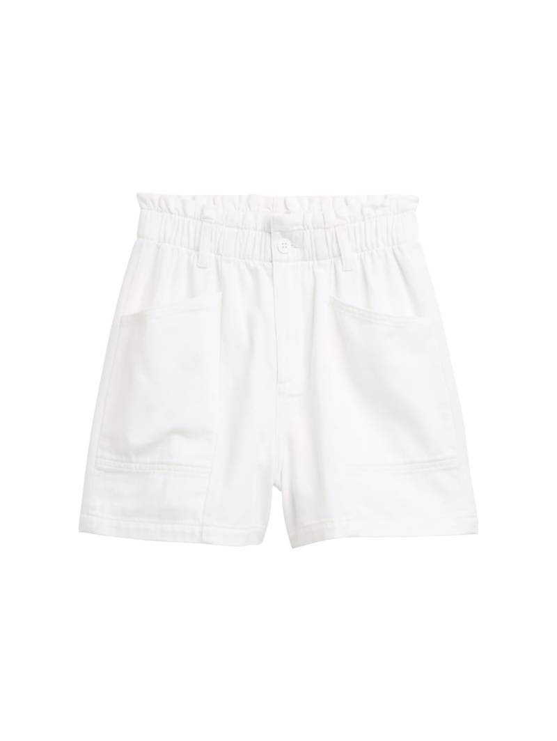 TOM TAILOR DENIM Damen TTLINOU WIDE Jeans Shorts, weiß, Uni, Gr. M von Tom Tailor Denim