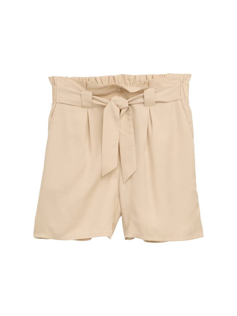 TOM TAILOR DENIM Damen Paperbag Relaxed Shorts, braun, Uni, Gr. L von Tom Tailor Denim