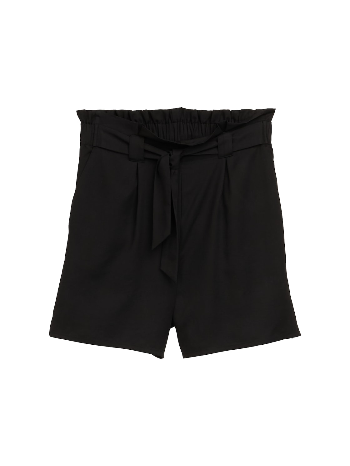 TOM TAILOR DENIM Damen Paperbag Relaxed Shorts, schwarz, Uni, Gr. XXL TOM TAILOR DENIM Damen Paperbag Relaxed Shorts, schwarz, Uni, Gr. XXL von Tom Tailor Denim