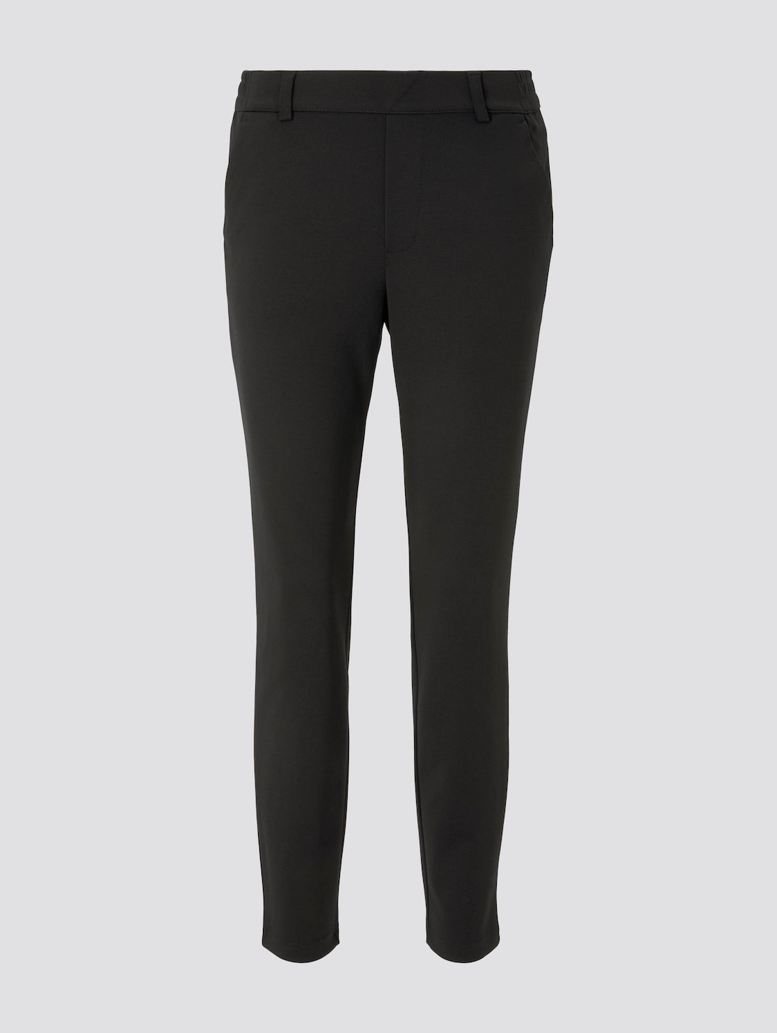 TOM TAILOR DENIM Damen Relaxed Fit Hose mit elastischem Bund, schwarz, Gr. XL von Tom Tailor Denim