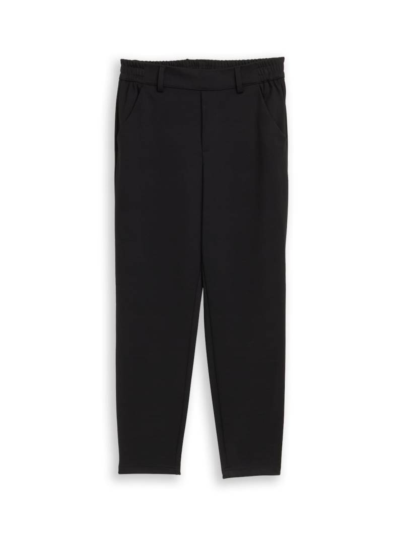 TOM TAILOR DENIM Damen Relaxed Fit Hose mit elastischem Bund, schwarz, Uni, Gr. XS TOM TAILOR DENIM Damen Relaxed Fit Hose mit elastischem Bund, schwarz, Uni, Gr. XS von Tom Tailor Denim
