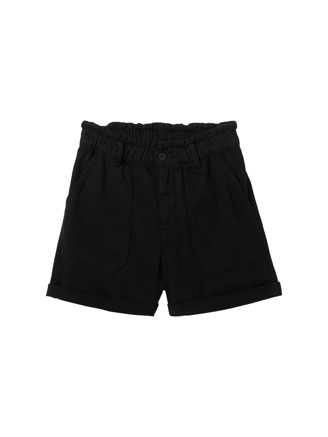TOM TAILOR DENIM Damen Relaxed Jeans Shorts, schwarz, Uni, Gr. S TOM TAILOR DENIM Damen Relaxed Jeans Shorts, schwarz, Uni, Gr. S von Tom Tailor Denim