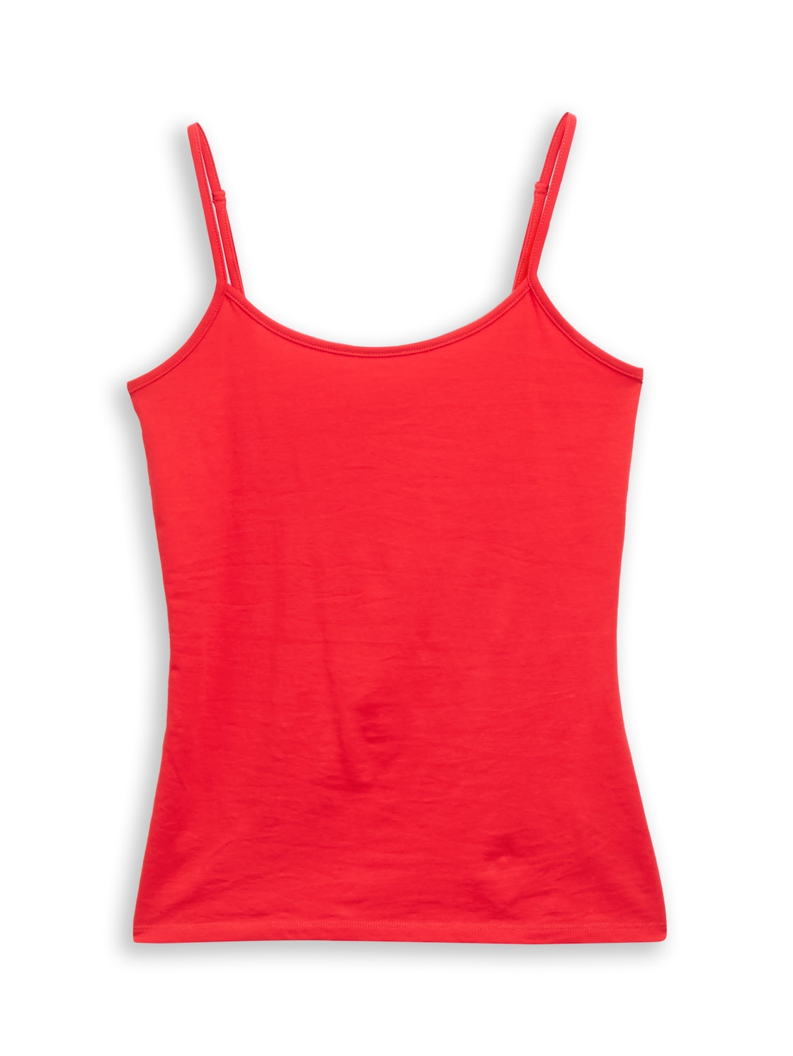 TOM TAILOR DENIM Damen Slim Fit Trägertop, rot, Uni, Gr. XXL TOM TAILOR DENIM Damen Slim Fit Trägertop, rot, Uni, Gr. XXL von Tom Tailor Denim