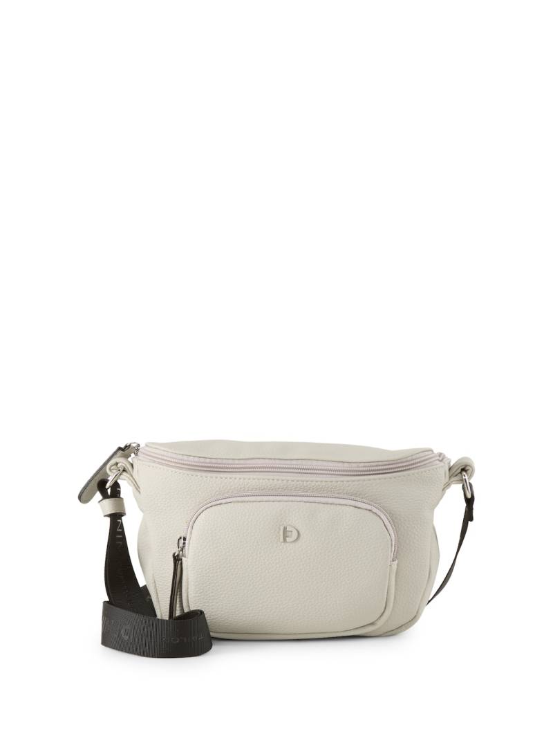 TOM TAILOR DENIM Damen TTFARA M Umhängetasche aus Lederimitat, grau, Uni, Gr. ONESIZE von Tom Tailor Denim