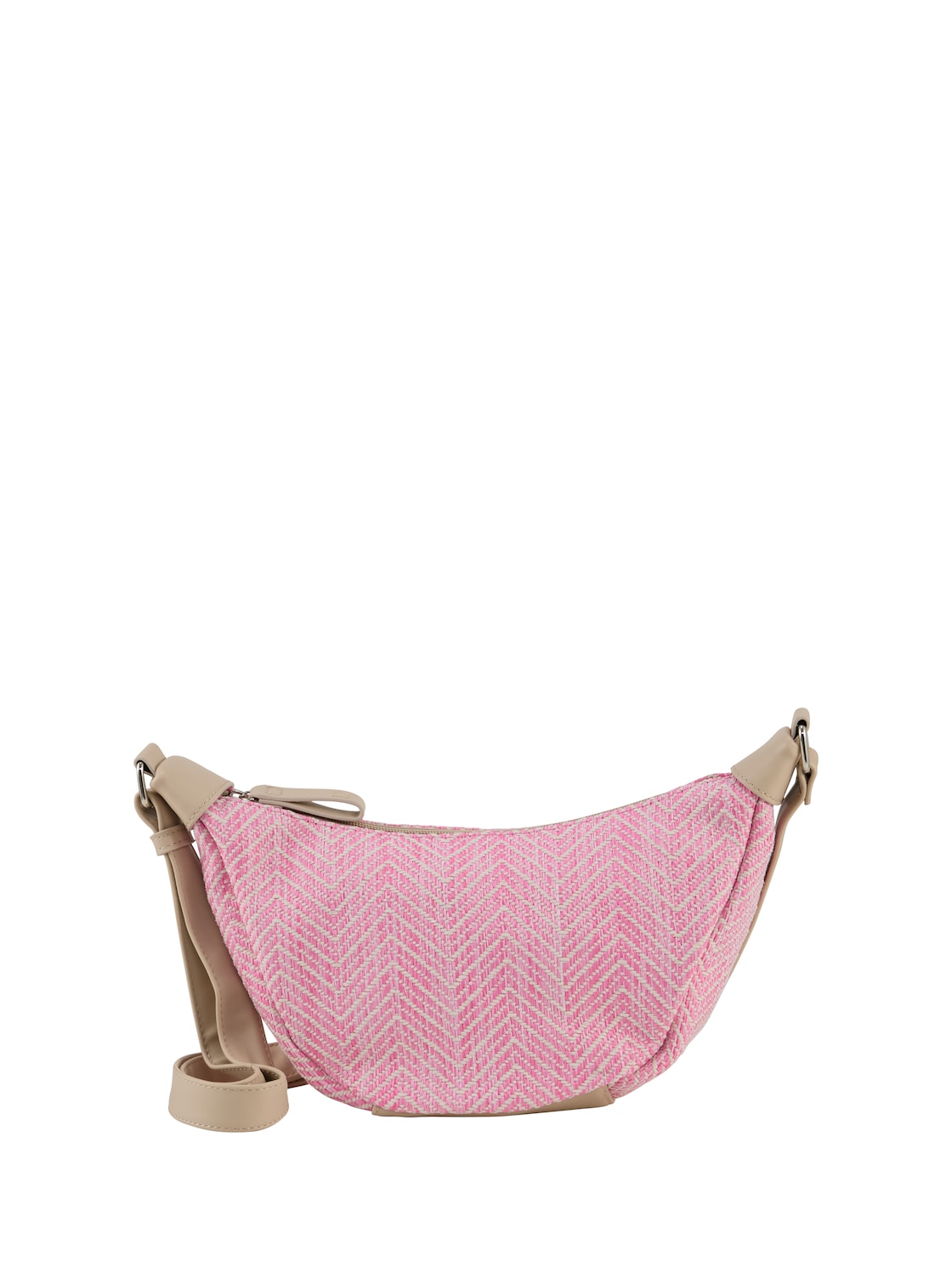 TOM TAILOR DENIM Damen TTLIRIEL SUMMER M Umhängetasche in Web-Optik, rosa, Uni, Gr. ONESIZE von Tom Tailor Denim