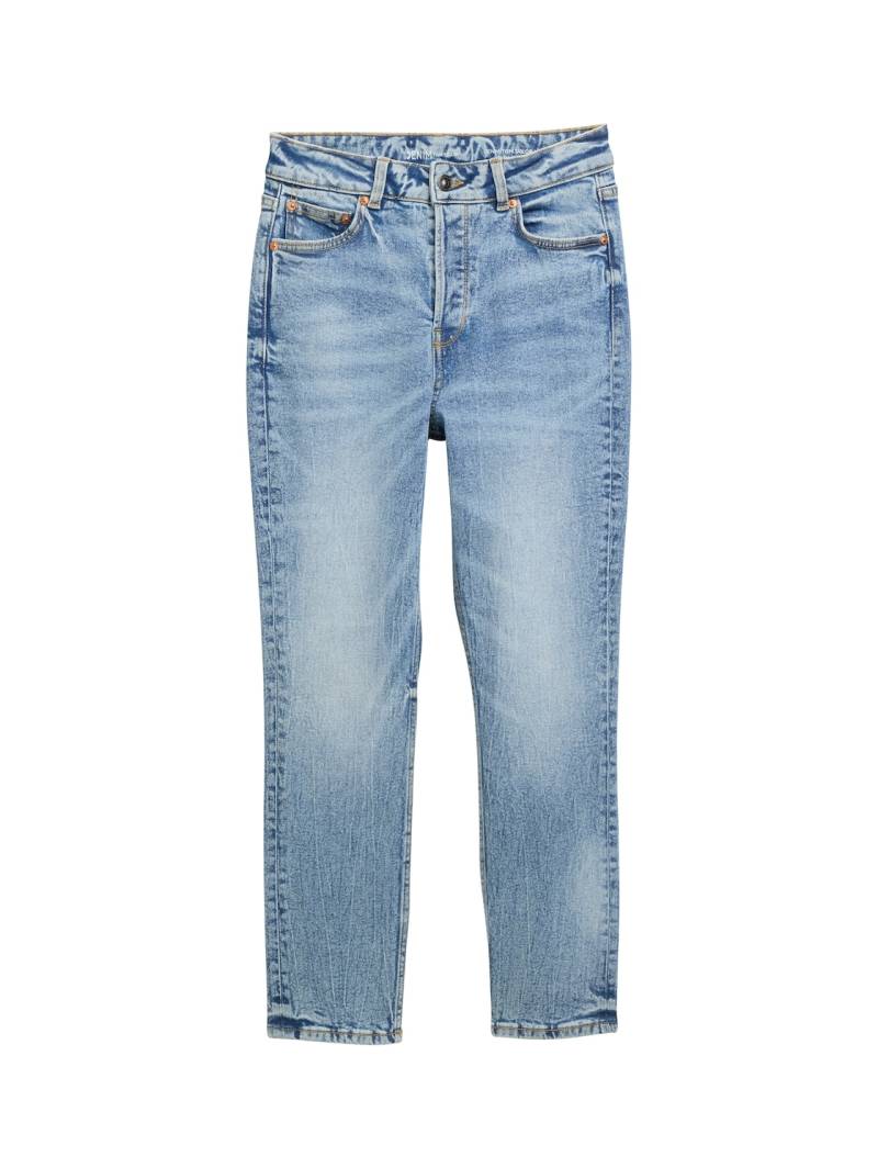 TOM TAILOR DENIM Damen TTLOTTE SLIM STRAIGHT Jeans mit High Waist, blau, Uni, Gr. 25 von Tom Tailor Denim