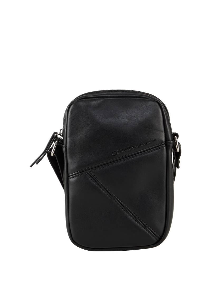 TOM TAILOR DENIM Damen TTMILLA Smartphone Tasche im Patchwork-Style, schwarz, Uni, Gr. ONESIZE von Tom Tailor Denim