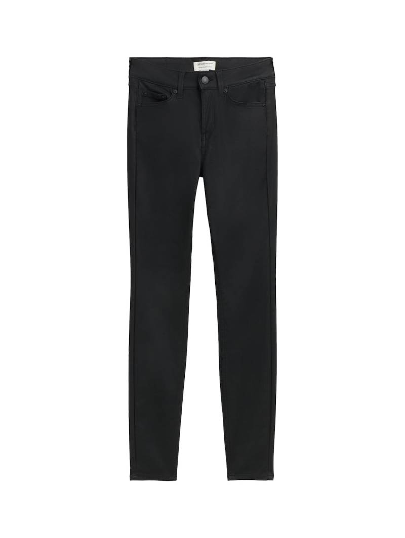 TOM TAILOR DENIM Damen TTNELA EXTRA SKINNY Coated Jeans, schwarz, Uni, Gr. 27/32 von Tom Tailor Denim