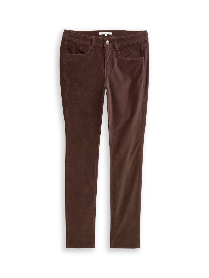 TOM TAILOR DENIM Damen TTNELA EXTRA SKINNY Samthose, braun, Uni, Gr. M TOM TAILOR DENIM Damen TTNELA EXTRA SKINNY Samthose, braun, Uni, Gr. M von Tom Tailor Denim
