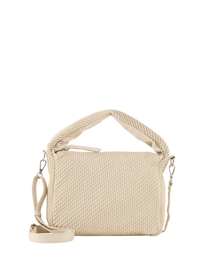 TOM TAILOR DENIM Damen TTNOMI S Beuteltasche in Flecht-Optik, weiß, Uni, Gr. ONESIZE von Tom Tailor Denim