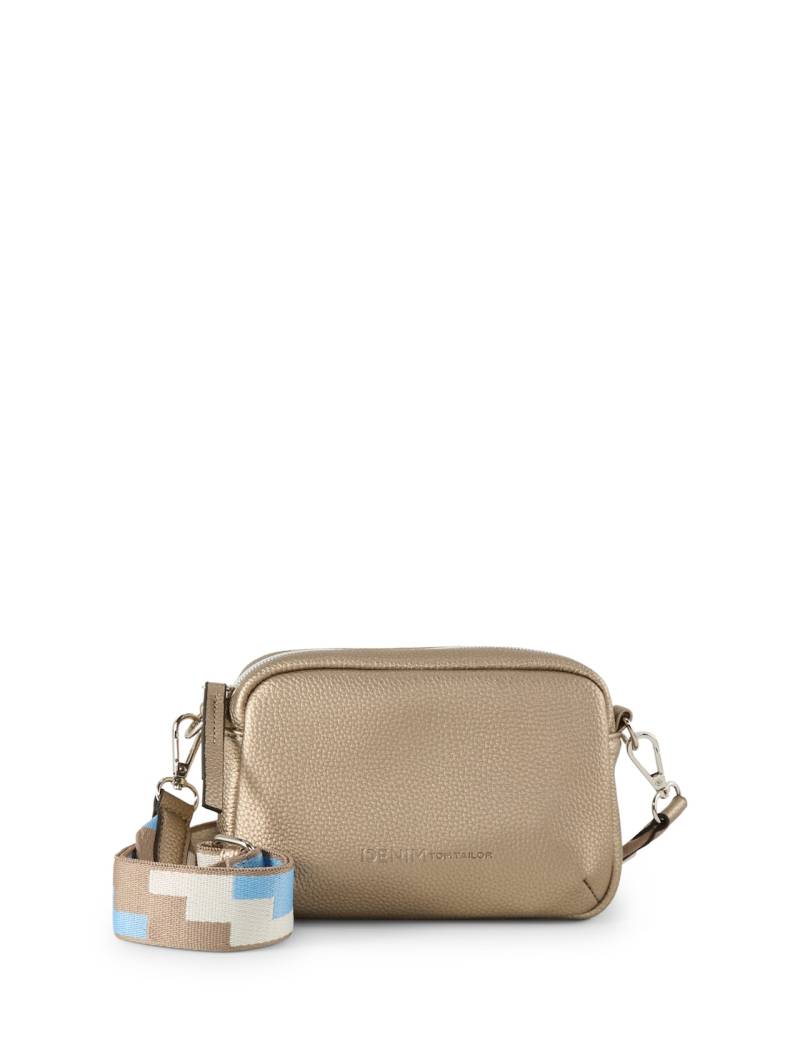 TOM TAILOR DENIM Damen TTSADA Umhängetasche aus Lederimitat, braun, Uni, Gr. ONESIZE von Tom Tailor Denim