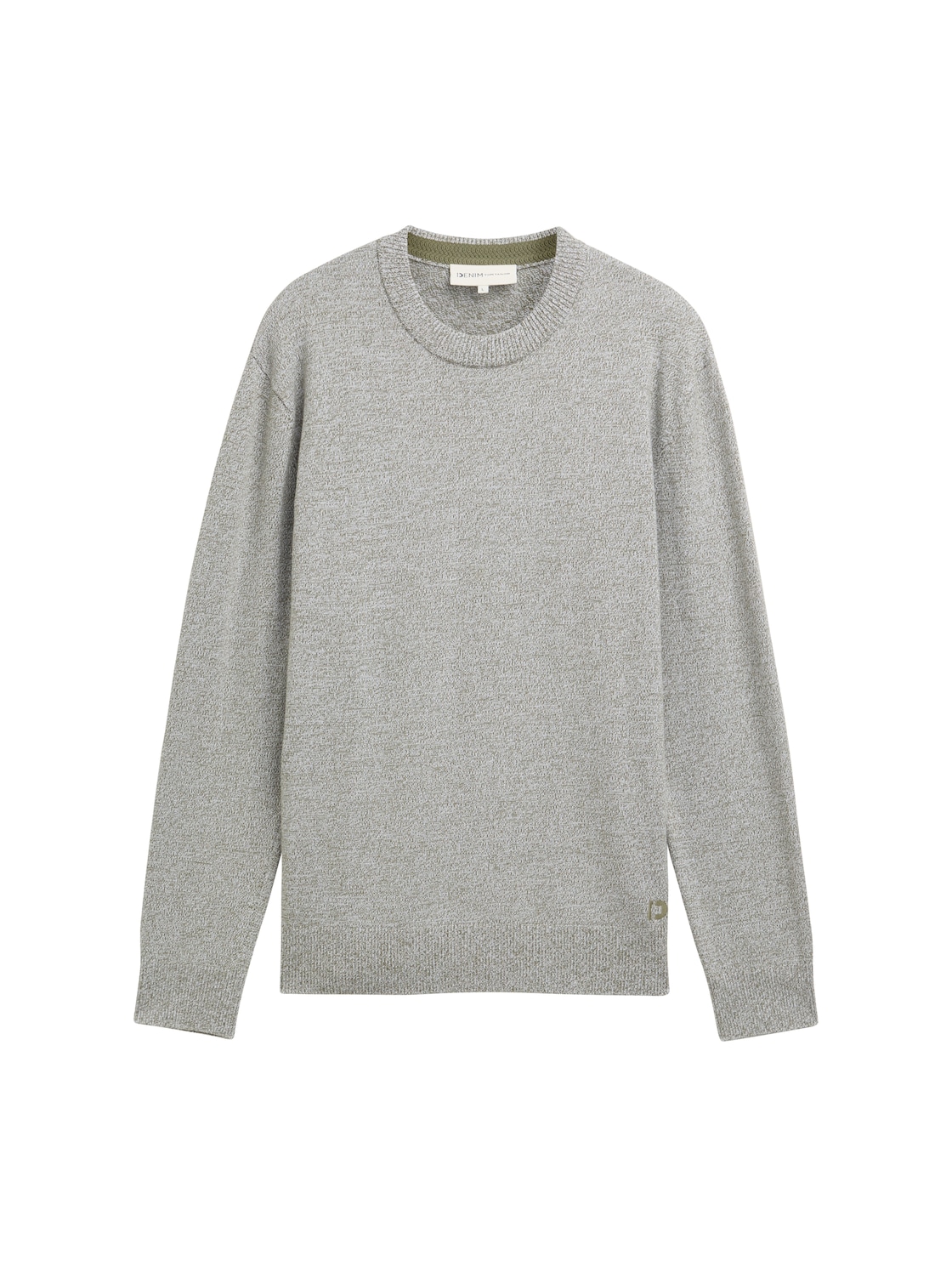 TOM TAILOR DENIM Herren Basic Strickpullover aus Baumwolle, grün, Meliert, Gr. XXL TOM TAILOR DENIM Herren Basic Strickpullover aus Baumwolle, grün, Meliert, Gr. XXL von Tom Tailor Denim