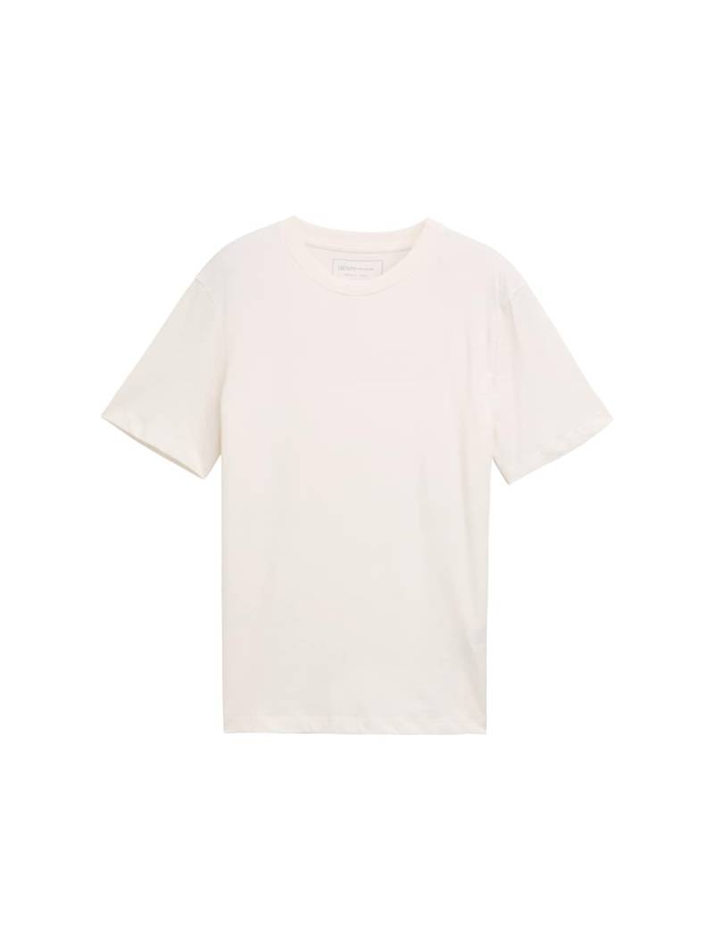 TOM TAILOR DENIM Herren Basic T-Shirt in Unifarben, braun, Uni, Gr. XXL von Tom Tailor Denim