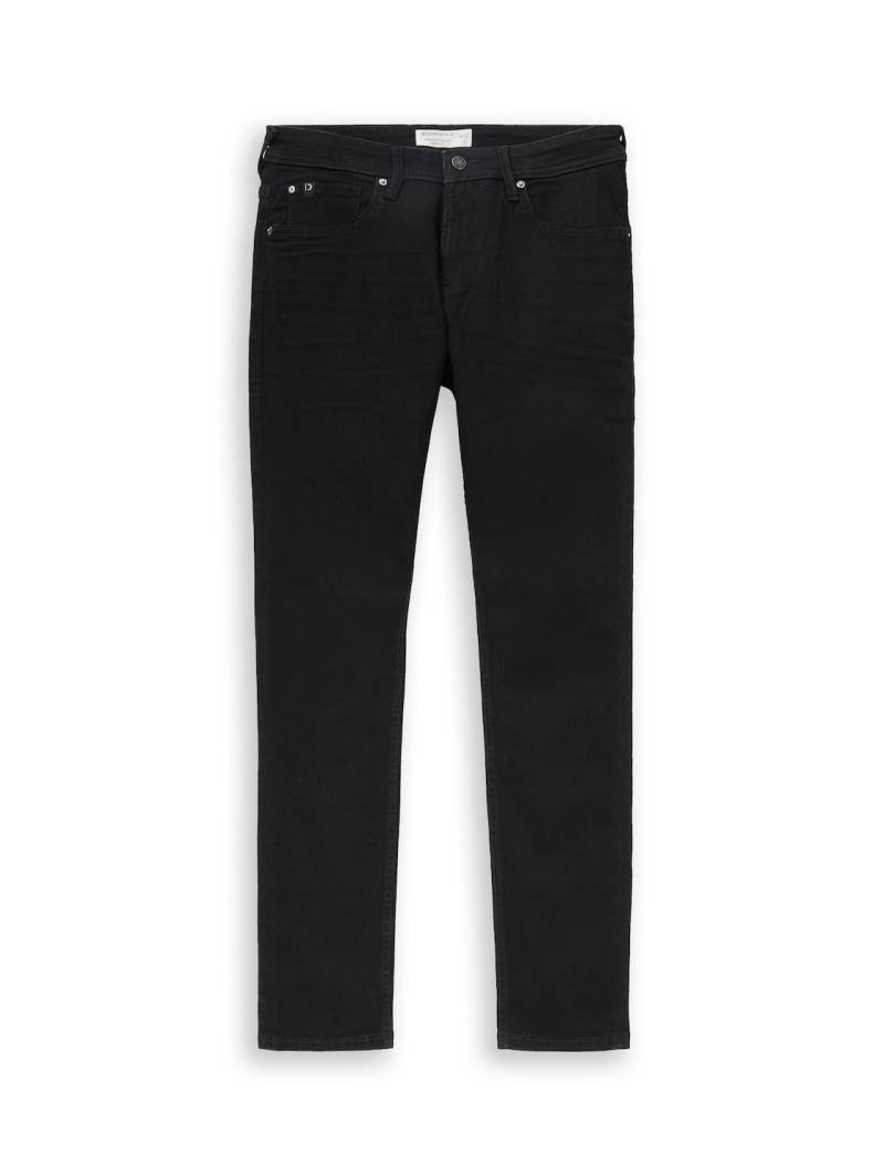TOM TAILOR DENIM Herren TTPIERS SLIM Superstretch Jeans, schwarz, Uni, Gr. 30/32 von Tom Tailor Denim
