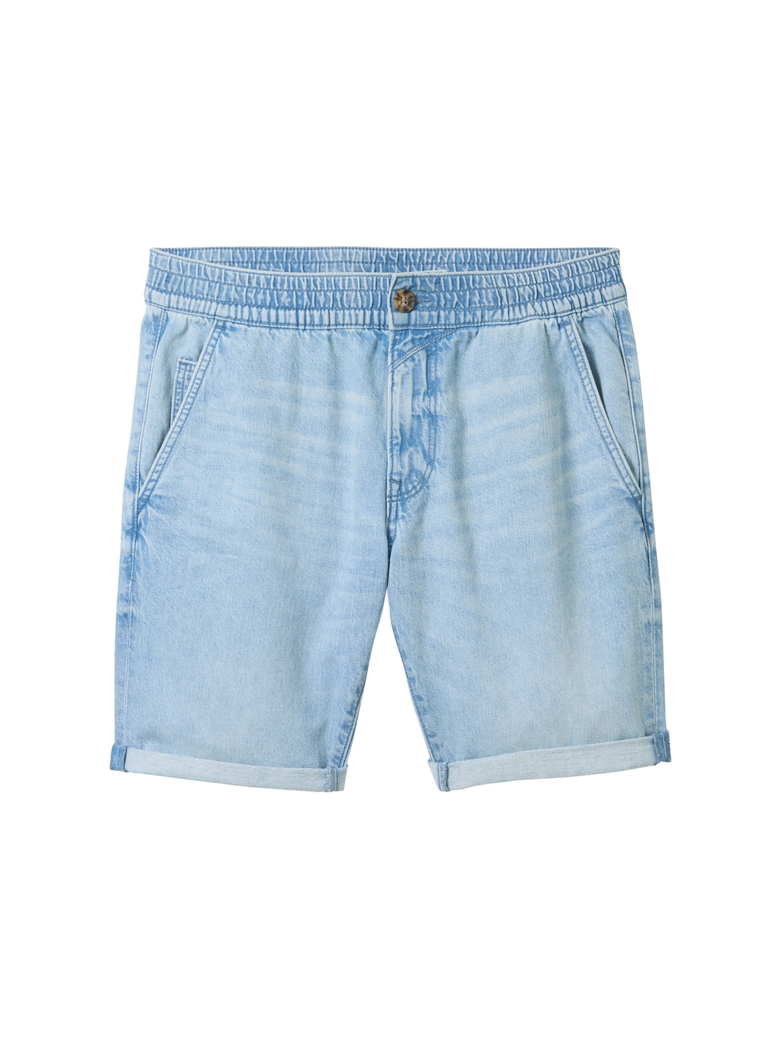 TOM TAILOR DENIM Herren Regular Jeans Shorts, blau, Uni, Gr. XXL von Tom Tailor Denim