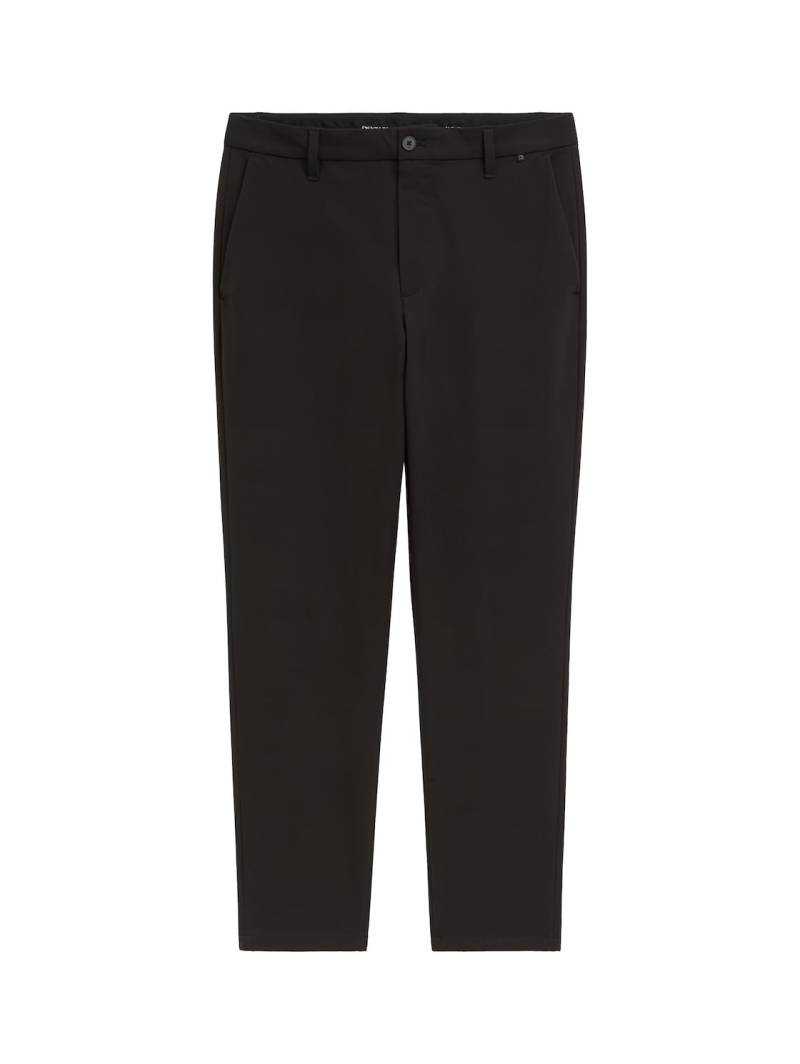 TOM TAILOR DENIM Herren Tapered Fit Tech Chino Hose mit wasserabweisender Funktion, schwarz, Uni, Gr. M von Tom Tailor Denim