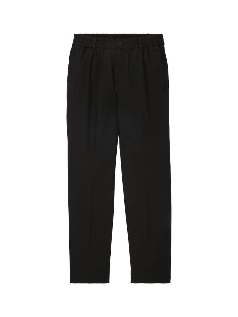TOM TAILOR DENIM Herren Relaxed Tapered Chino Hose, schwarz, Uni, Gr. 30/32 von Tom Tailor Denim