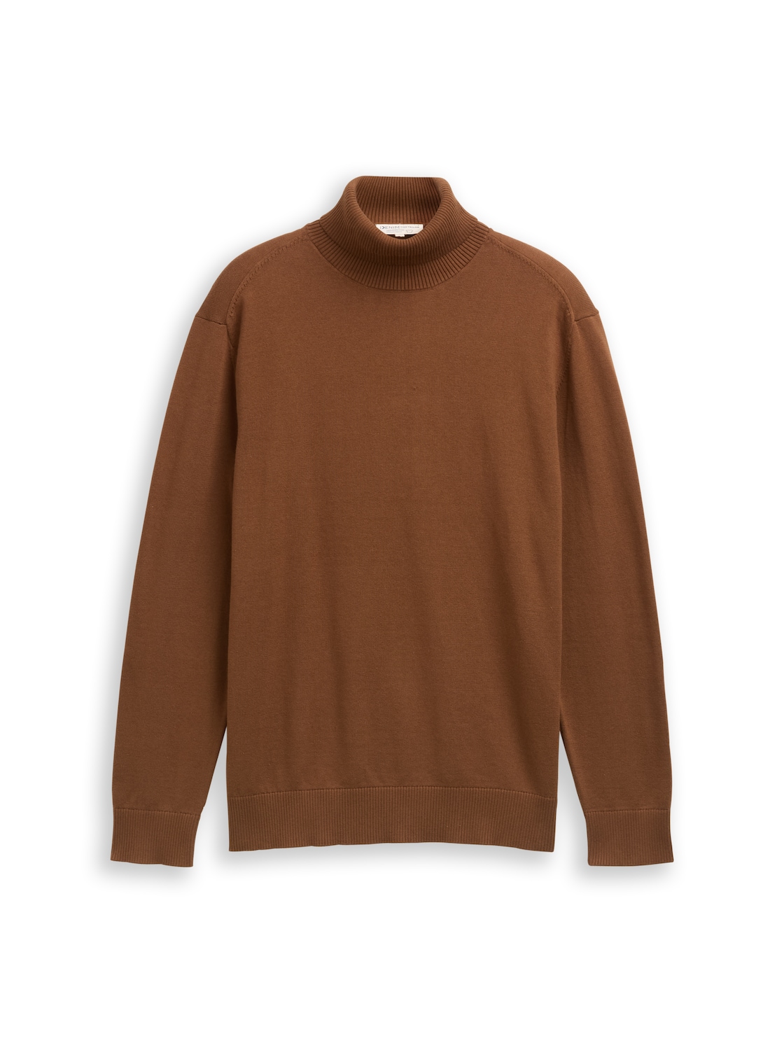 TOM TAILOR DENIM Herren Rollkragenpullover aus Baumwolle, braun, Uni, Gr. XL TOM TAILOR DENIM Herren Rollkragenpullover aus Baumwolle, braun, Uni, Gr. XL von Tom Tailor Denim