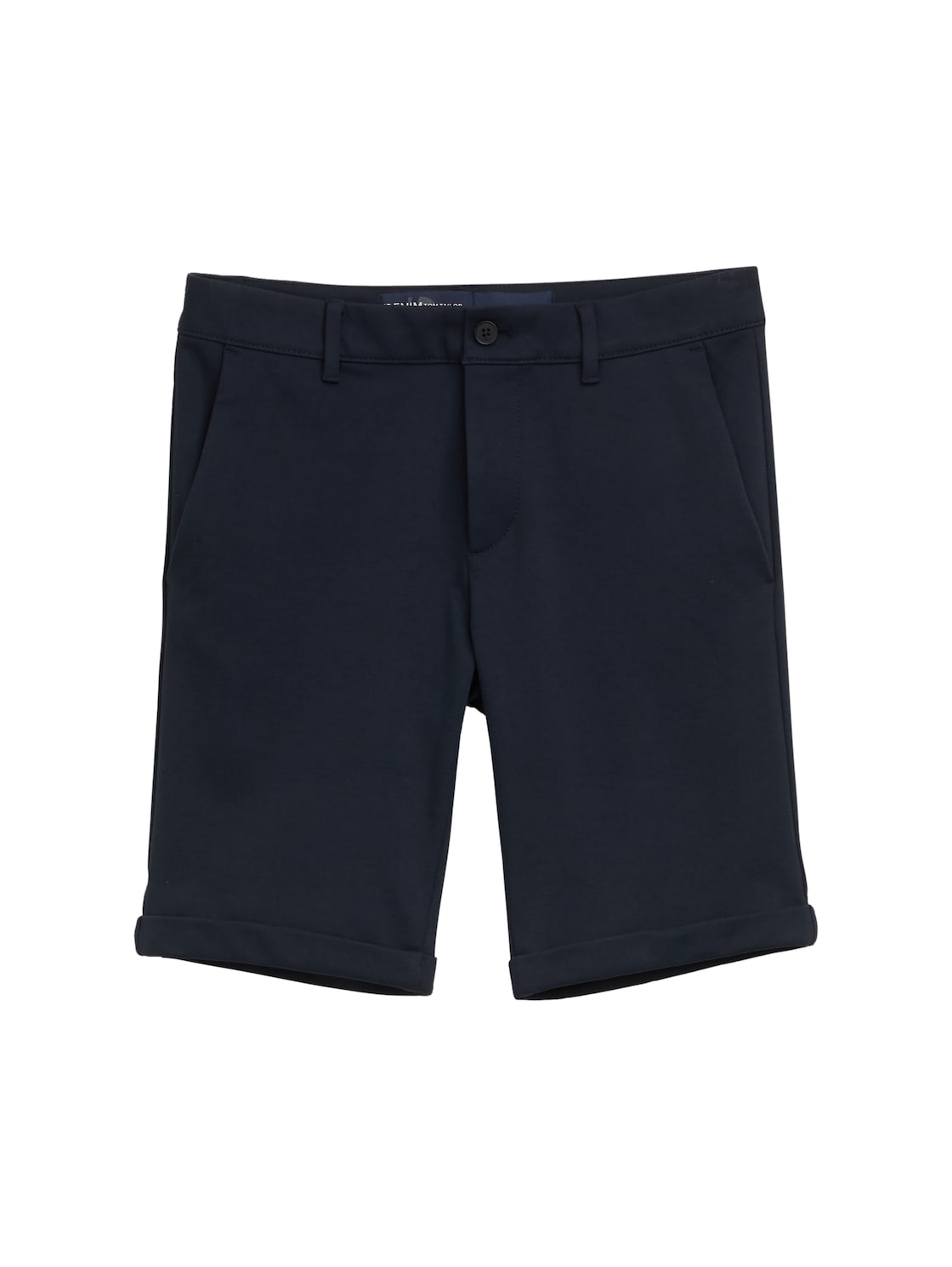 TOM TAILOR DENIM Herren Slim Piqué Chino Shorts, blau, Uni, Gr. XL von Tom Tailor Denim