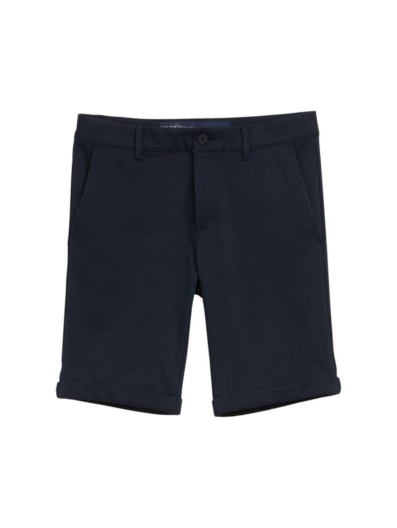 TOM TAILOR DENIM Herren Slim Piqué Chino Shorts, blau, Uni, Gr. XL von Tom Tailor Denim
