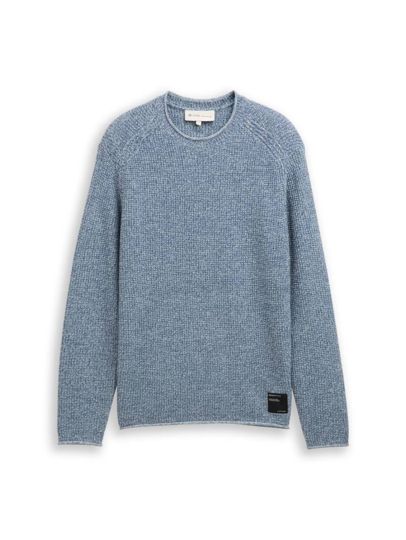 TOM TAILOR DENIM Herren Strickpullover in Melange-Optik, grün, Meliert, Gr. XS TOM TAILOR DENIM Herren Strickpullover in Melange-Optik, grün, Meliert, Gr. XS von Tom Tailor Denim