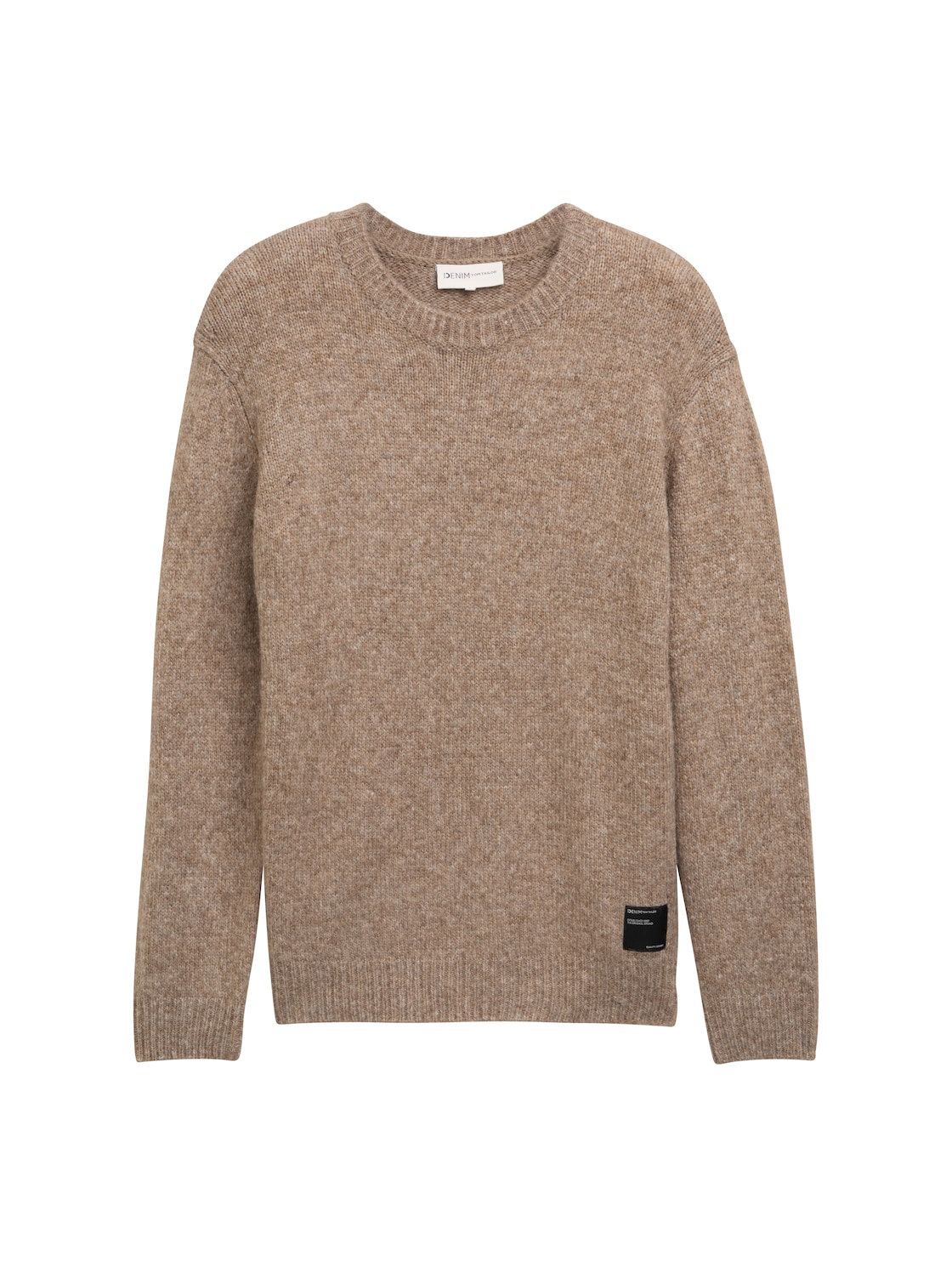 TOM TAILOR DENIM Herren Strickpullover mit Rundhalsausschnitt, braun, Uni, Gr. L TOM TAILOR DENIM Herren Strickpullover mit Rundhalsausschnitt, braun, Uni, Gr. L von Tom Tailor Denim