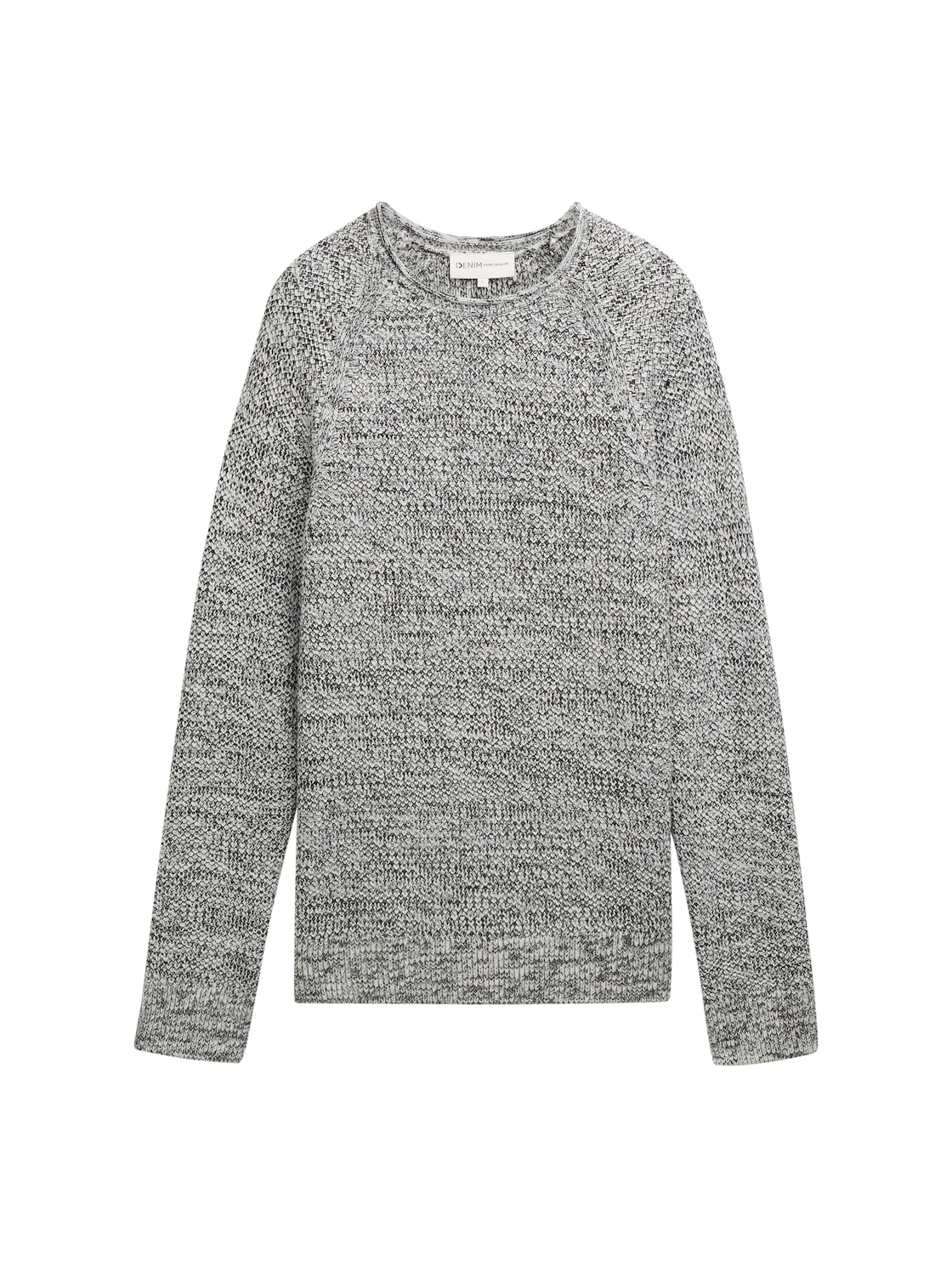 TOM TAILOR DENIM Herren Strickpullover mit Struktur, weiß, Meliert, Gr. M TOM TAILOR DENIM Herren Strickpullover mit Struktur, weiß, Meliert, Gr. M von Tom Tailor Denim