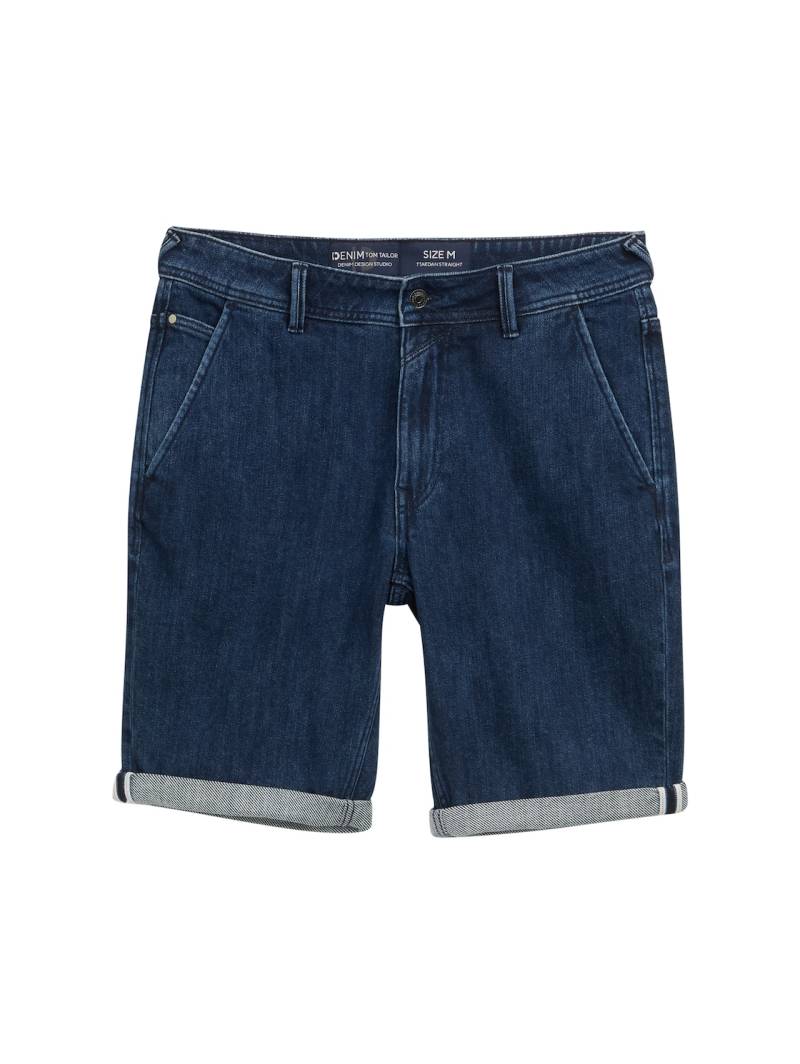 TOM TAILOR DENIM Herren TTAEDAN STRAIGHT Jeans Shorts, blau, Uni, Gr. L TOM TAILOR DENIM Herren TTAEDAN STRAIGHT Jeans Shorts, blau, Uni, Gr. L von Tom Tailor Denim