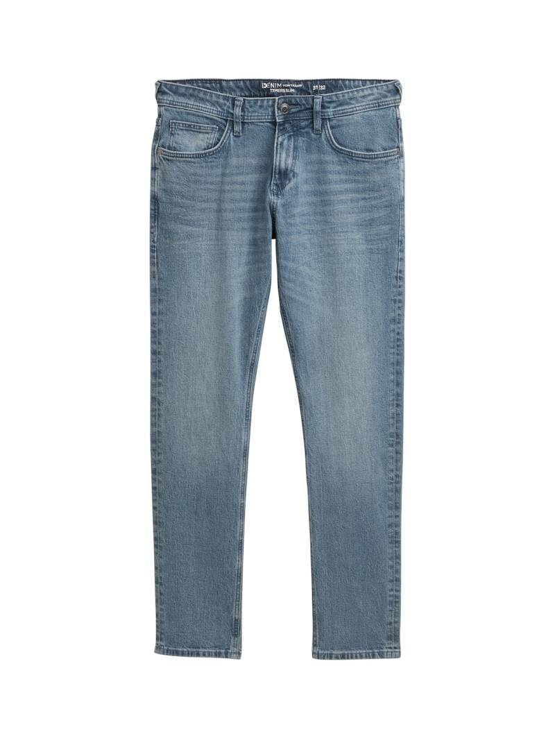 TOM TAILOR DENIM Herren TTPIERS SLIM Jeans, blau, Uni, Gr. 30/32 von Tom Tailor Denim