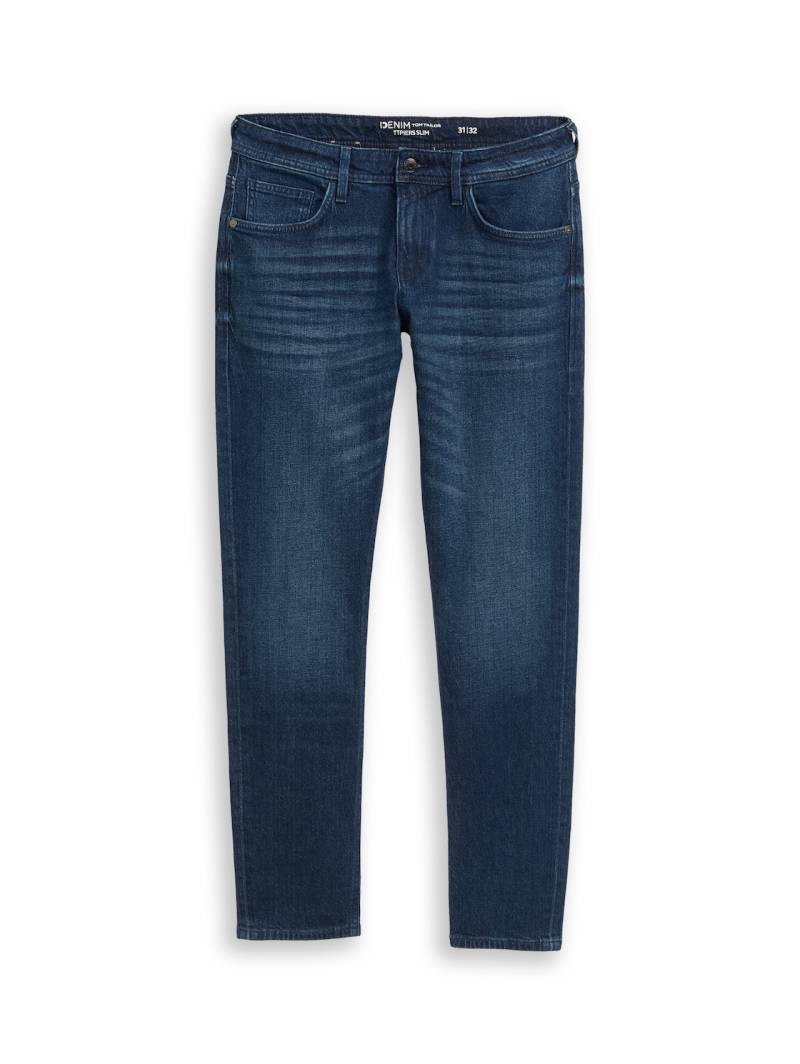 TOM TAILOR DENIM Herren TTPIERS SLIM Jeans, blau, Uni, Gr. 33/32 von Tom Tailor Denim