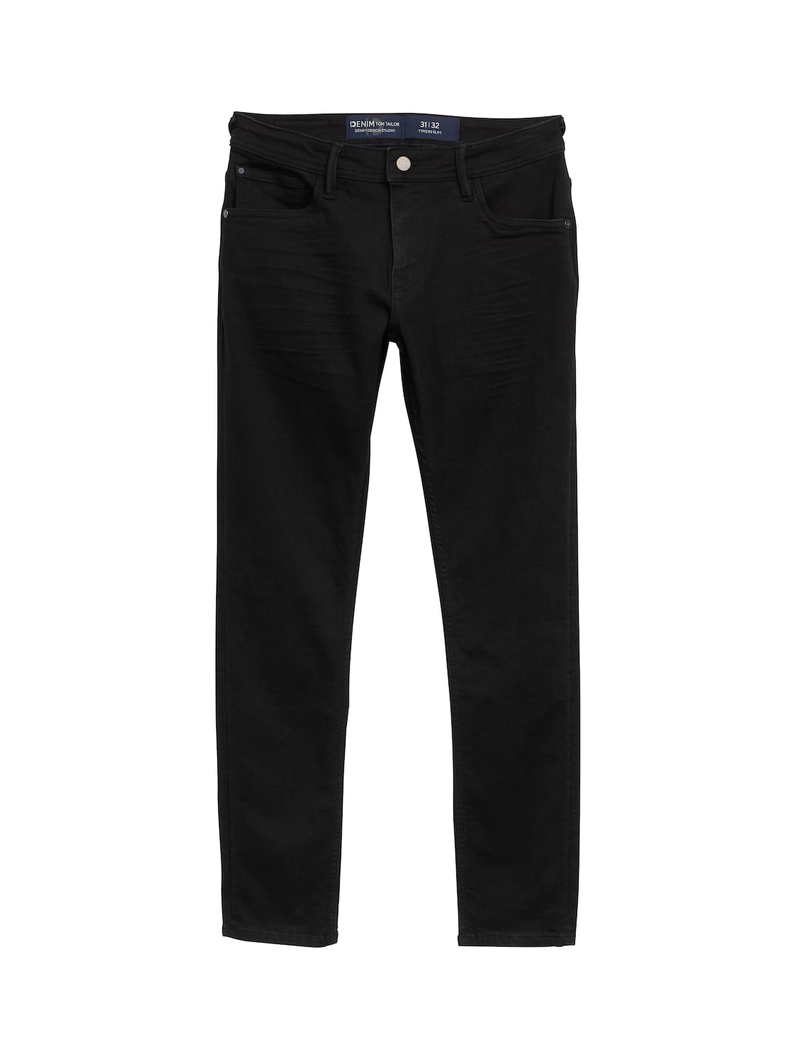 TOM TAILOR DENIM Herren TTPIERS SLIM Jeans, schwarz, Uni, Gr. 33/34 von Tom Tailor Denim