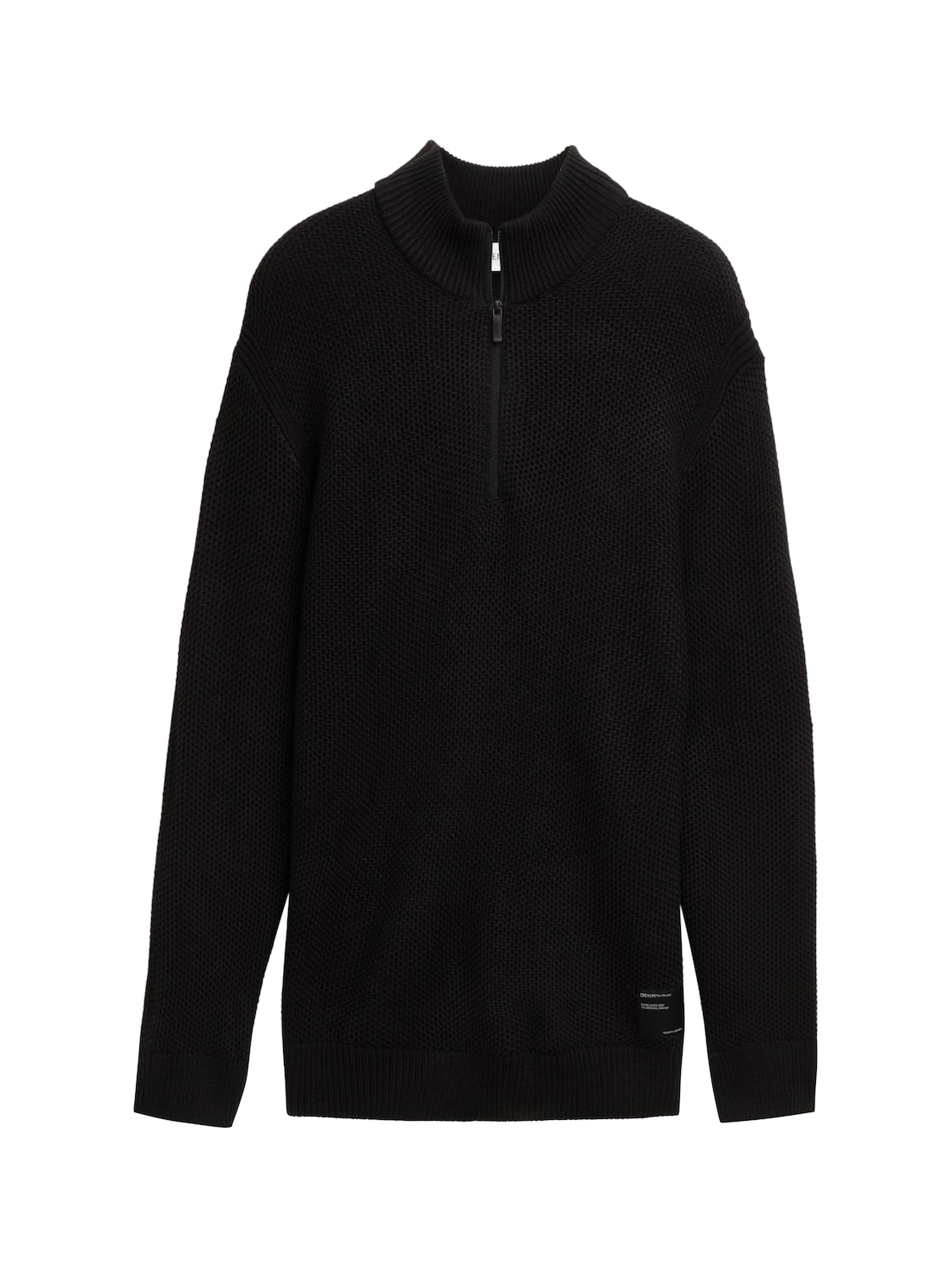 TOM TAILOR DENIM Herren Troyer Strickpullover, schwarz, Uni, Gr. M TOM TAILOR DENIM Herren Troyer Strickpullover, schwarz, Uni, Gr. M von Tom Tailor Denim