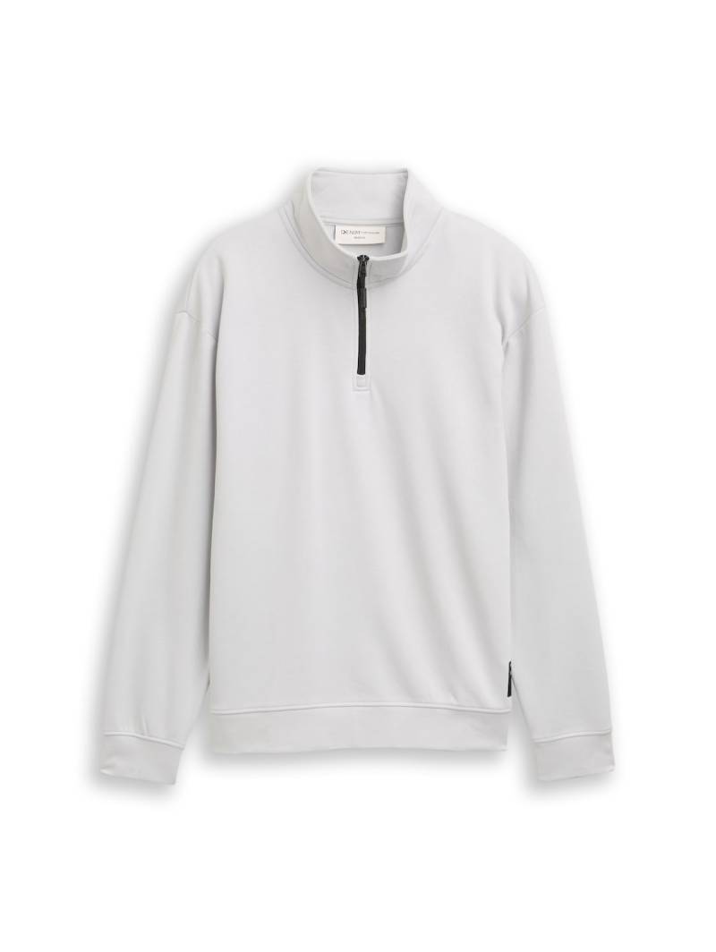 TOM TAILOR DENIM Herren Troyer Sweatshirt mit Logo-Badge, bunt, Uni, Gr. XL TOM TAILOR DENIM Herren Troyer Sweatshirt mit Logo-Badge, bunt, Uni, Gr. XL von Tom Tailor Denim