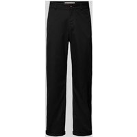 Tom Tailor Denim Loose Fit Stoffhose aus reiner Baumwolle mit schmalem Bein in Black, Größe XL von Tom Tailor Denim