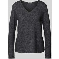 Tom Tailor Denim Regular Fit Strickpullover mit Viskose in Anthrazit, Größe S von Tom Tailor Denim