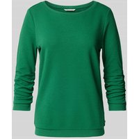 Tom Tailor Denim Tailliertes Sweatshirt mit Strukturmuster in Gruen, Größe S von Tom Tailor Denim