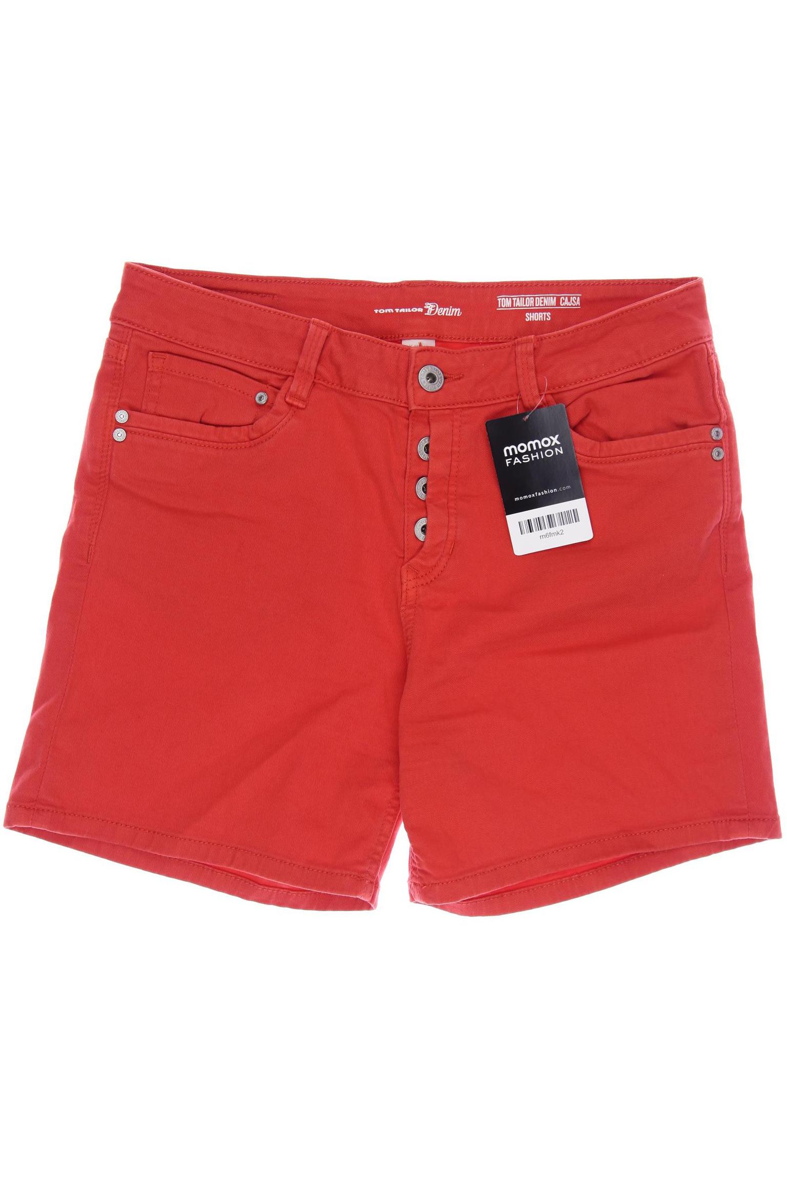 TOM TAILOR Denim Damen Shorts, rot von Tom Tailor Denim