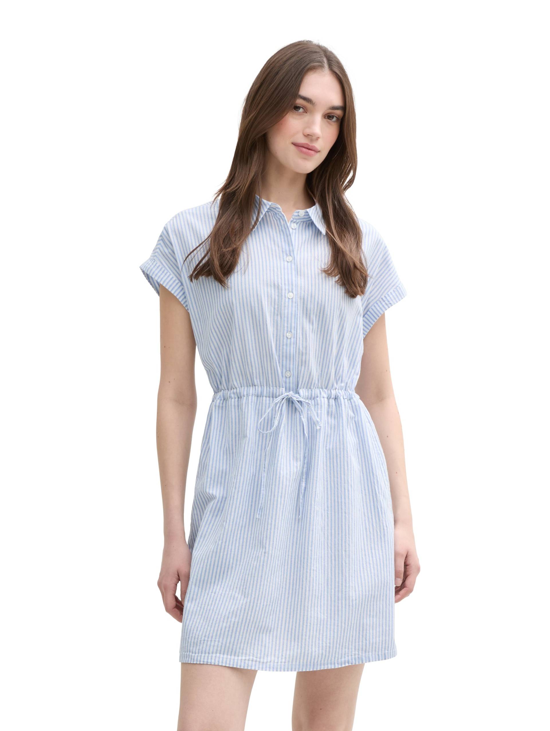 TOM TAILOR Denim Hemdblusenkleid Sommerkleid im Streifendessin von Tom Tailor Denim