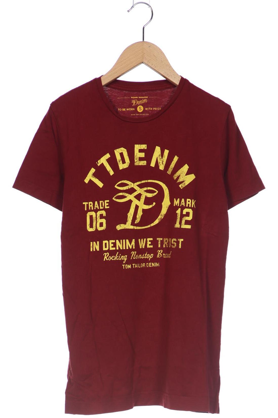 TOM TAILOR Denim Herren T-Shirt, bordeaux von Tom Tailor Denim