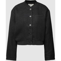 Tom Tailor Denim Blazer in Bouclé-Optik in Black, Größe S von Tom Tailor Denim