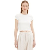 Tom Tailor Denim Damen T-Shirt RIB BABY - Cropped Fit von Tom Tailor Denim