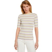 Tom Tailor Denim Damen T-Shirt SLIM FITTED STRIPE - Regular Fit von Tom Tailor Denim